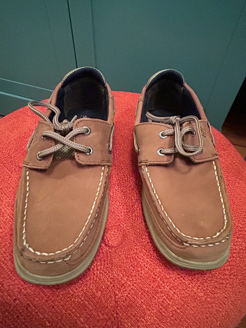 Boys Brown Topsider Shoes - Classic Lace-Up